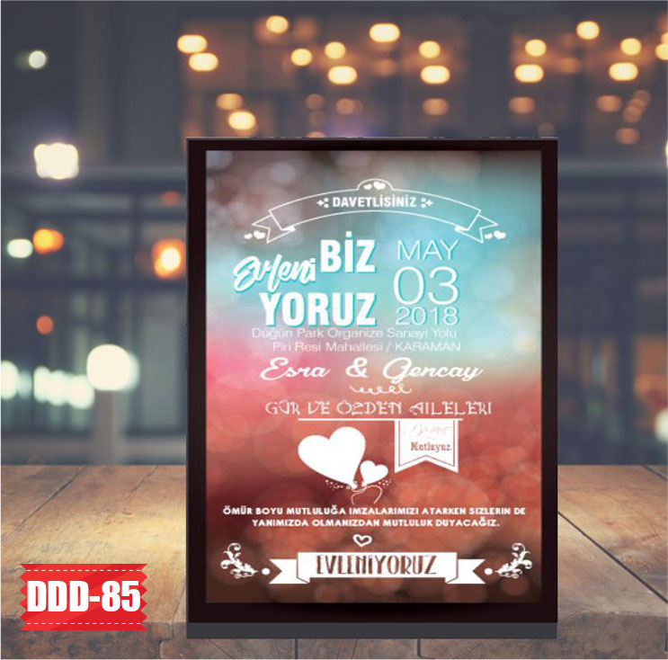karaman-davetiye-Düğün Davetiyesi - Model No:85
